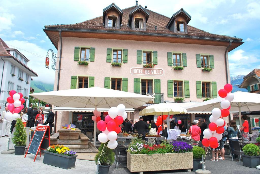Hotel De Ville Chateau-d'Oex Luaran gambar